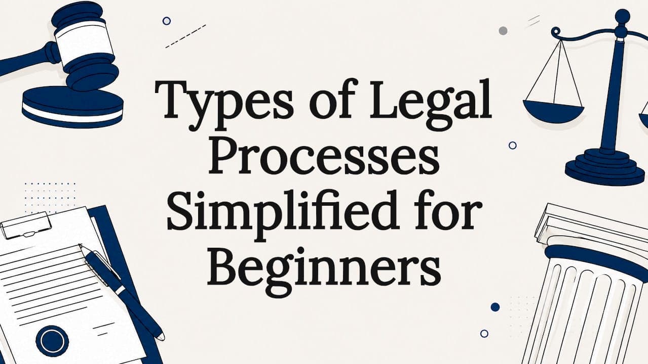 Types of Legal Processes Simplified for Beginners