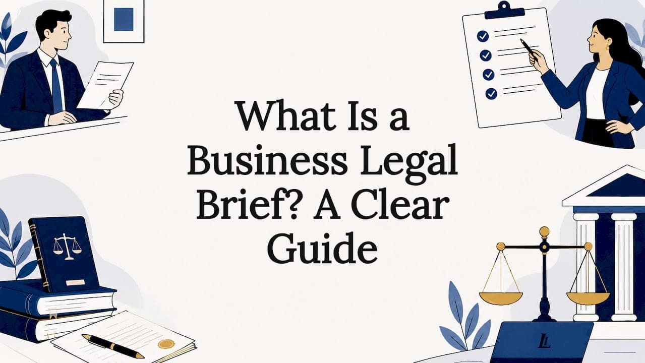What Is a Business Legal Brief? A Clear Guide