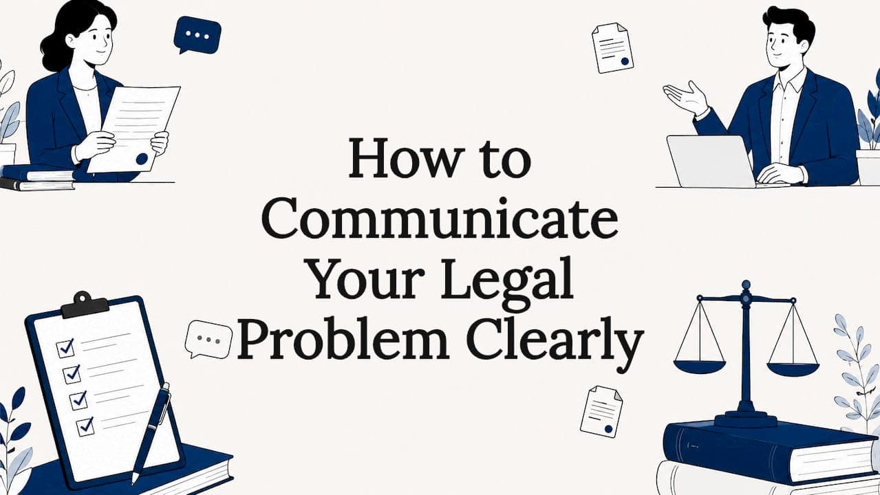 How to Communicate Your Legal Problem Clearly