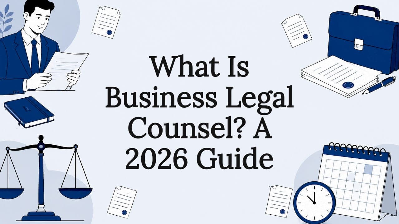 What Is Business Legal Counsel? A 2026 Guide