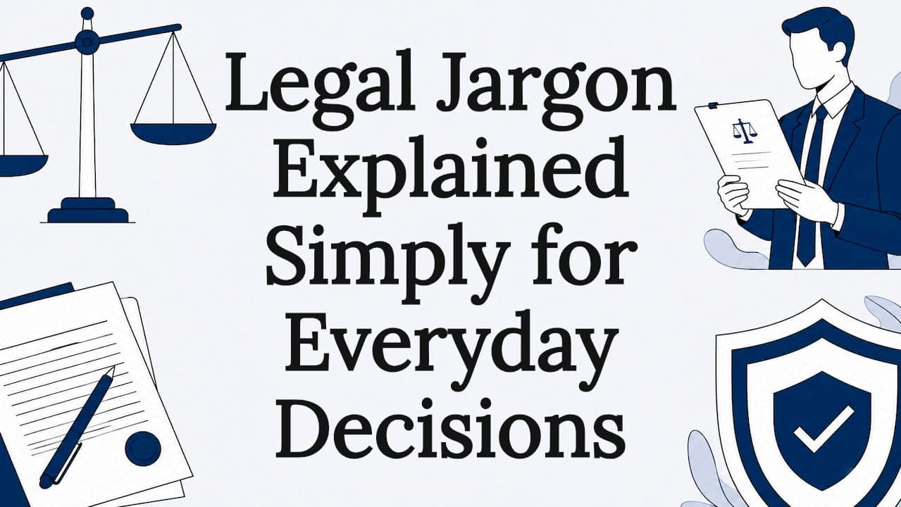 Legal Jargon Explained Simply for Everyday Decisions